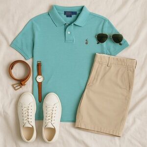 Aqua Polo by Ralph Lauren size xl